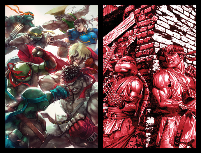 TMNT vs. Street Fighter #1 Ivan Tao/Mico Suayan Devil Dog Exclusive 2 Cover Bundle (2023)