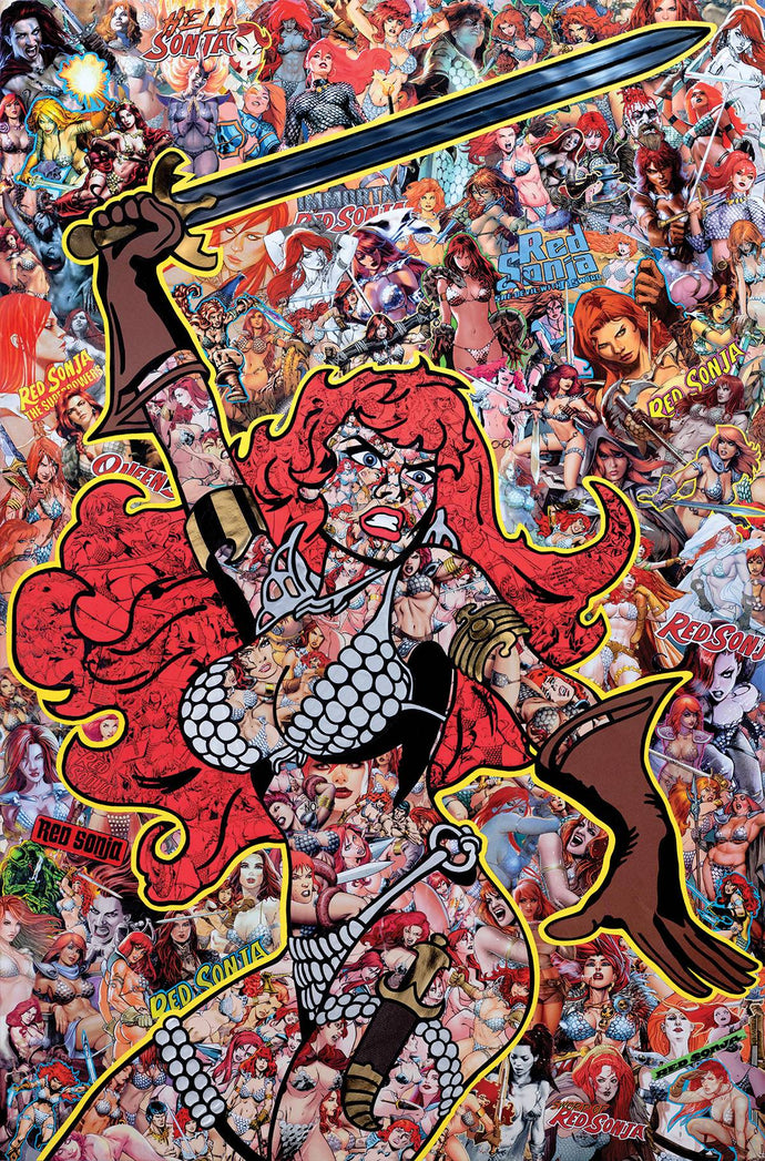 Red Sonja #1 Collage Virgin Variant 1:20 / Cover U (2023)
