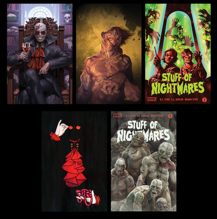 Stuff of Nightmares #1 5 Book Ratio Bundle w/both Devil Dog Comics Virgin Variants (2022)