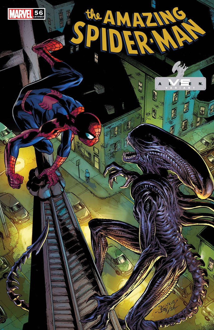 Amazing Spider-Man #56 Mark Bagley Marvel v. Alien Variant