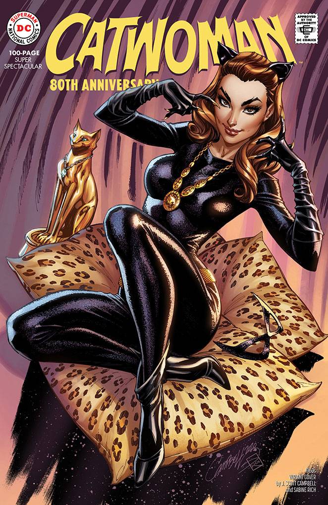 Catwoman 80th Anniversary 1960's J. Scott Campbell Variant (2020)