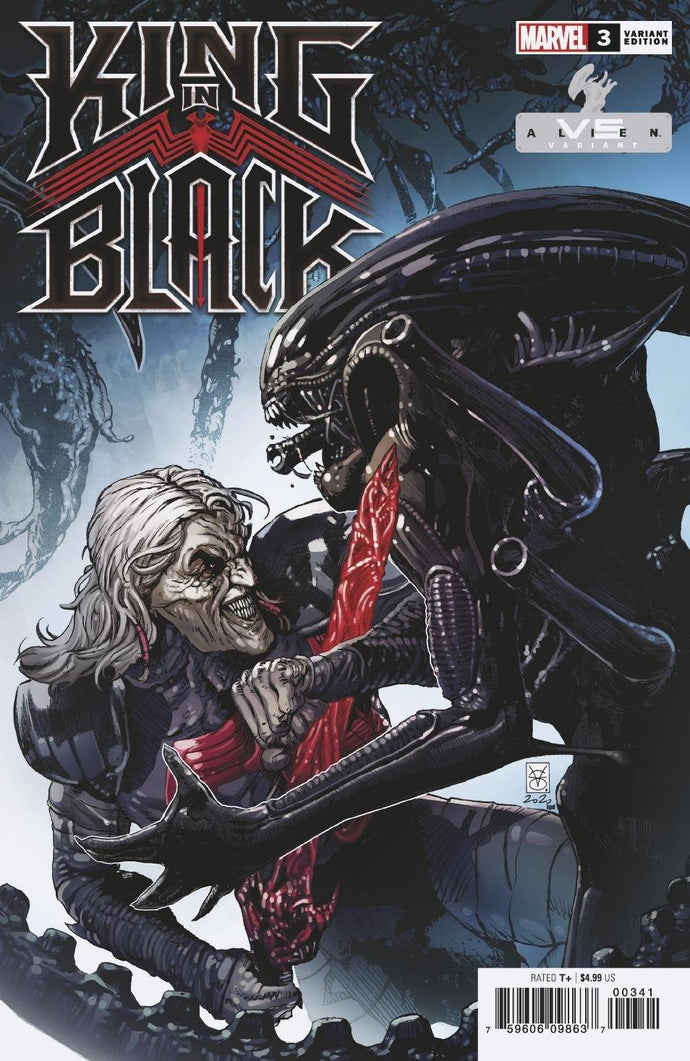 King in Black #3 Valerio Giangiordano Marvel v. Alien Variant (2021)