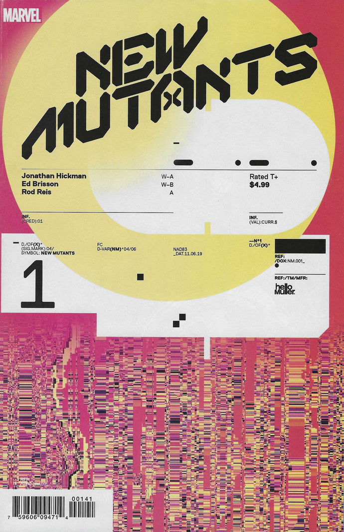 New Mutants #1 Tom Muller 1:10 Variant (2019)