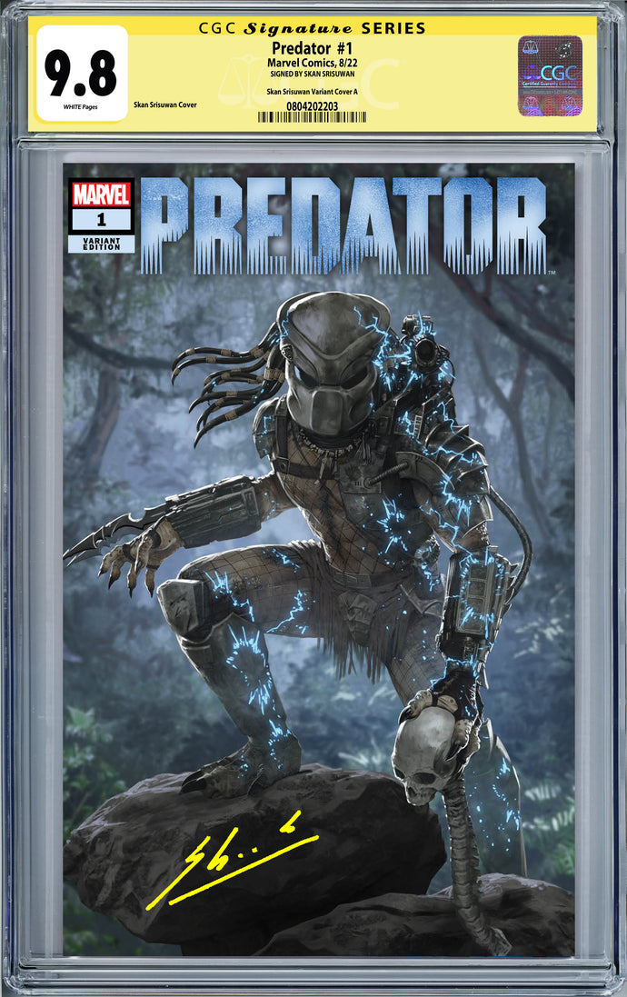 Predator #1 Skan Srisuwan Devil Dog Comics Exclusive Variant CGC 9.8 SS (2022) PRE-ORDER