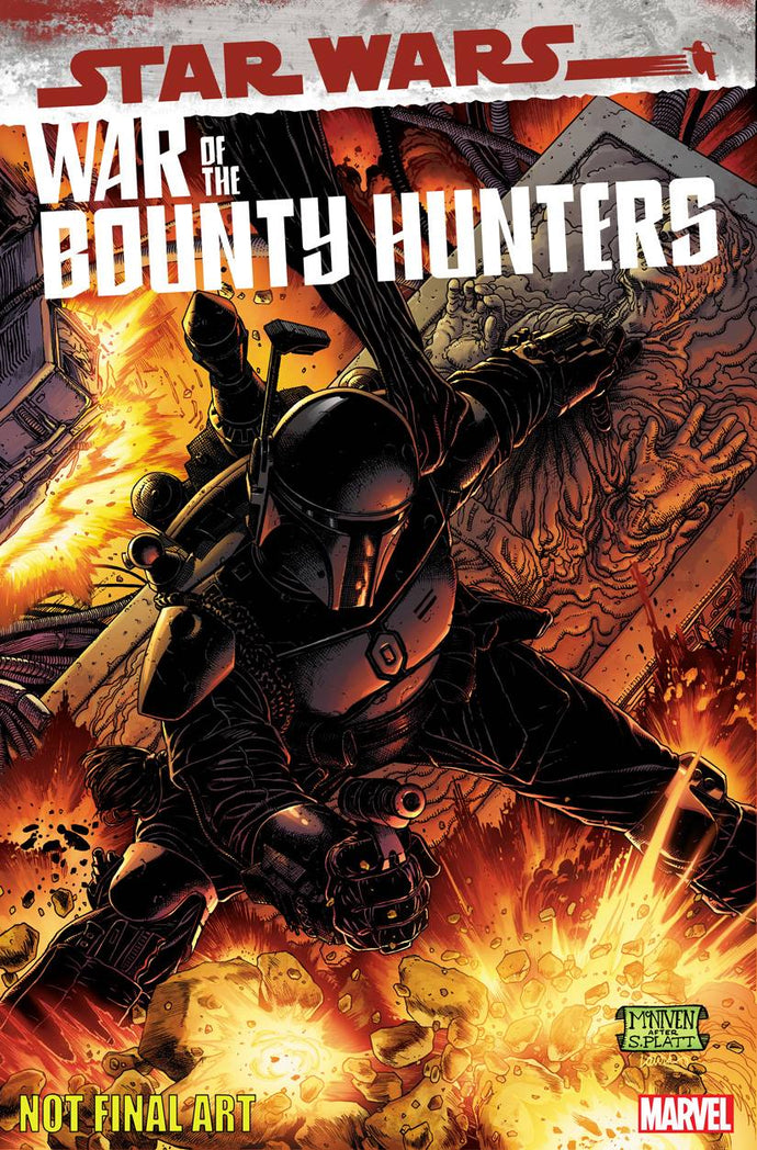 Star Wars: War of the Bounty Hunters Alpha #1 Steve McNiven Black Armor 1:50 Variant (2021)