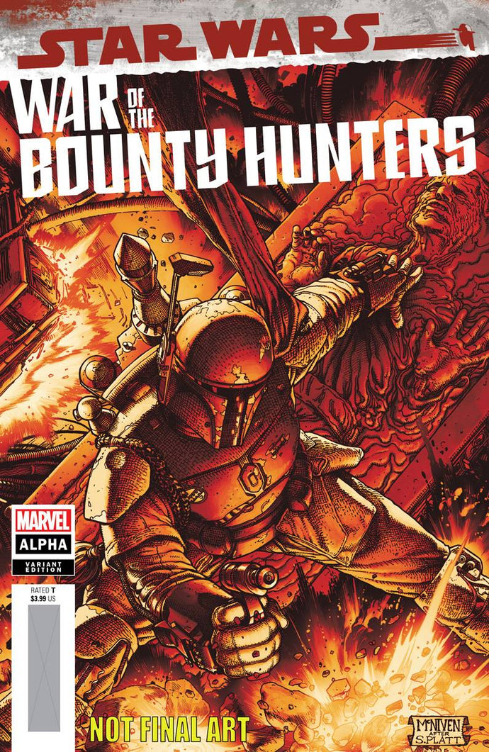 Star Wars: War of the Bounty Hunters Alpha #1 Steve McNiven Crimson Variant (2021)
