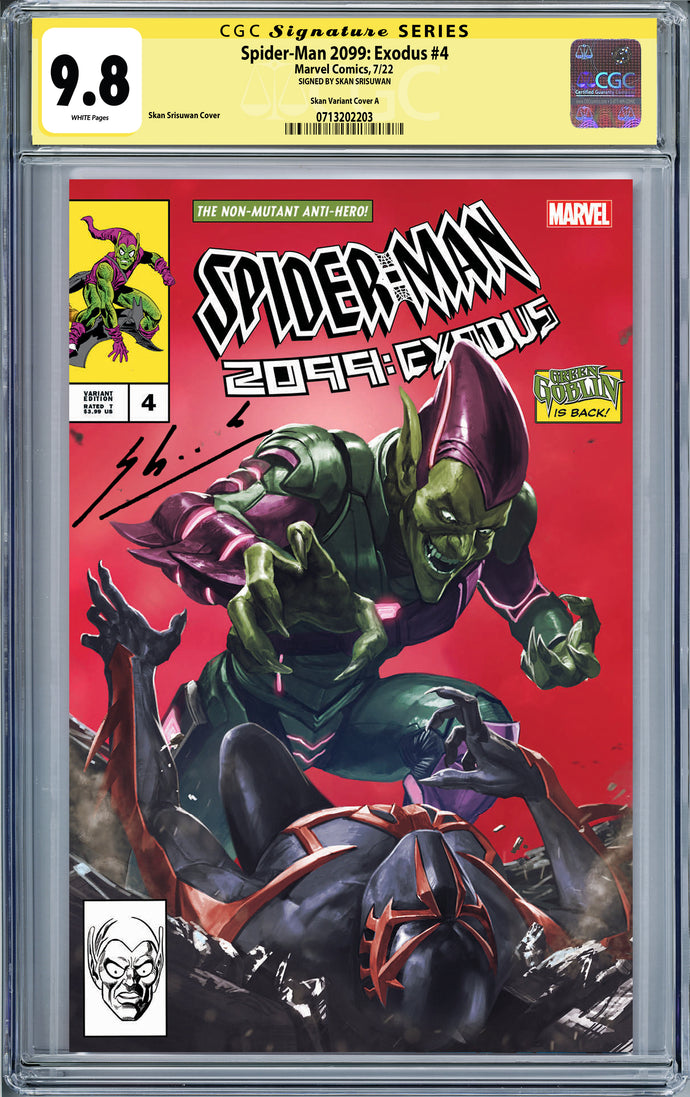 Spider-Man 2099: Exodus #4 Skan Srisuwan Exclusive Variant CGC 9.8 SS (2022) PRE-ORDER