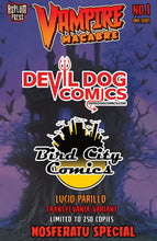 Load image into Gallery viewer, Vampire Macabre #1 Lucio Parrillo Devil Dog Comics Exclusive Transylvania Variant (2023) LTD 250
