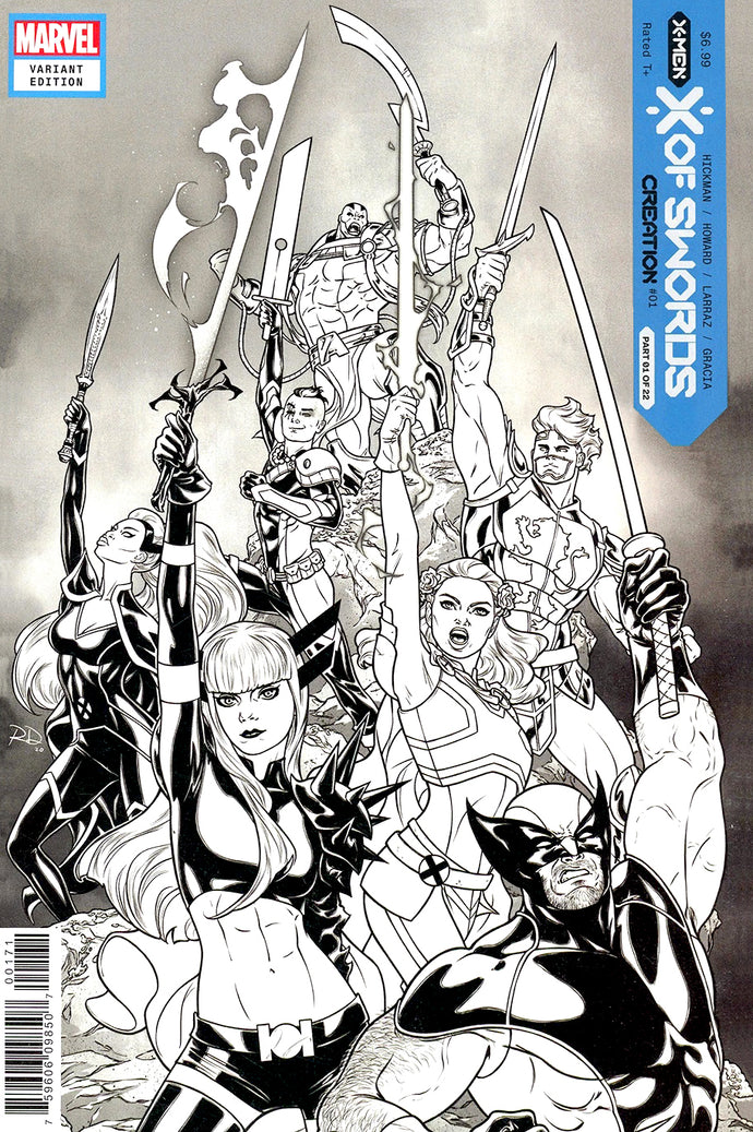 X of Swords: Creation #1 Russell Dauterman Launch Sketch Variant (2020)