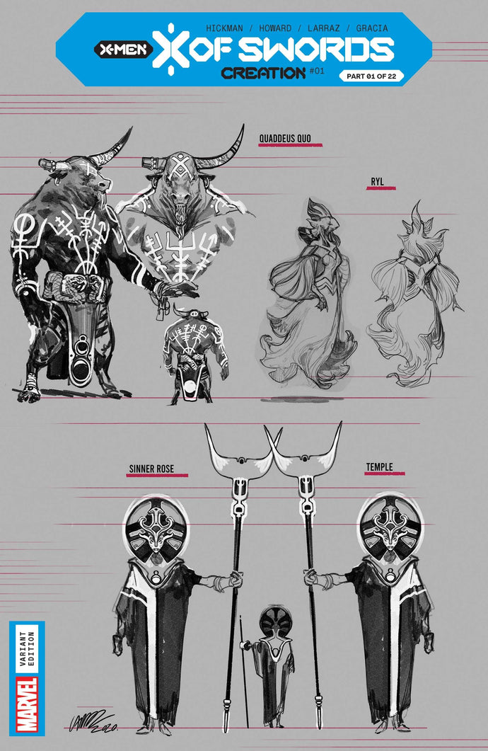 X of Swords: Creation #1 Pepe Larraz Design 1:10 Variant (2020)