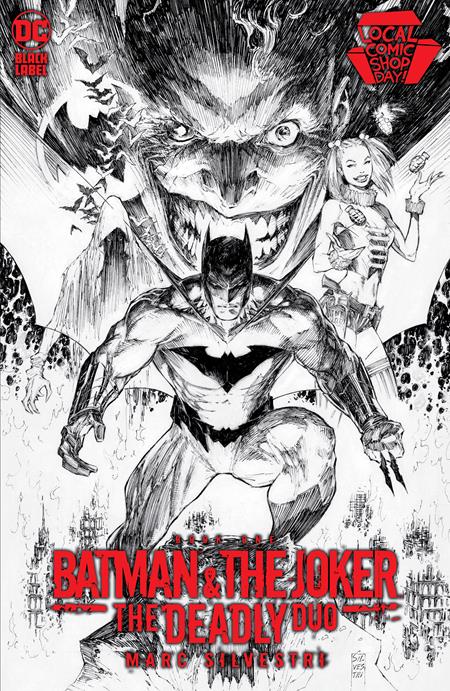 Batman and The Joker: Deadly Duo #1 Marc Silvestri LCSD Foil Card Stock Variant (2022)