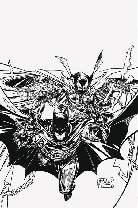 Batman Spawn #1 Todd McFarlane 1:250 Inked Variant (2022)