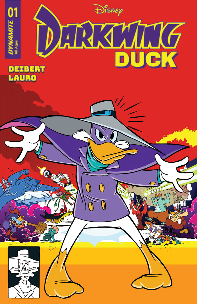 Darkwing Duck #1 Trish Forstner Devil Dog Comics Exclusive Homage Variant (2023)