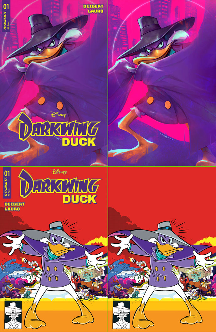 Darkwing Duck #1 Ivan Tao and Trish Forstner Devil Dog Comics Exclusive 4 Book Bundle (2023)