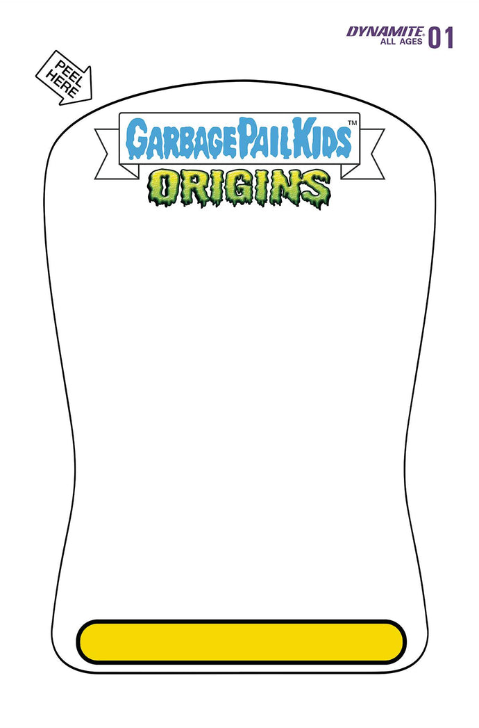 Garbage Pail Kids: Origins #1 Trading Card Blank Sketch Variant (2022)