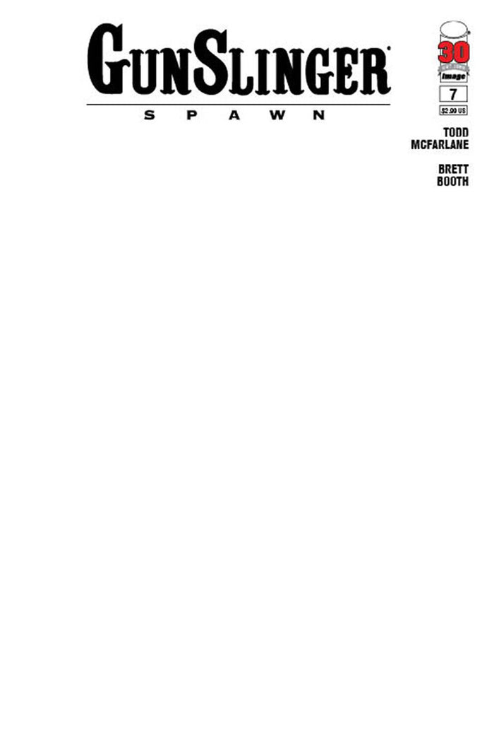 Gunslinger Spawn #7 Blank Sketch Variant (2022)