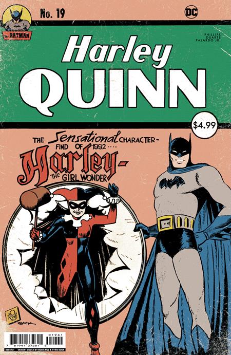 Harley Quinn #19 Ryan Sook Homage Card Stock Variant (2022)