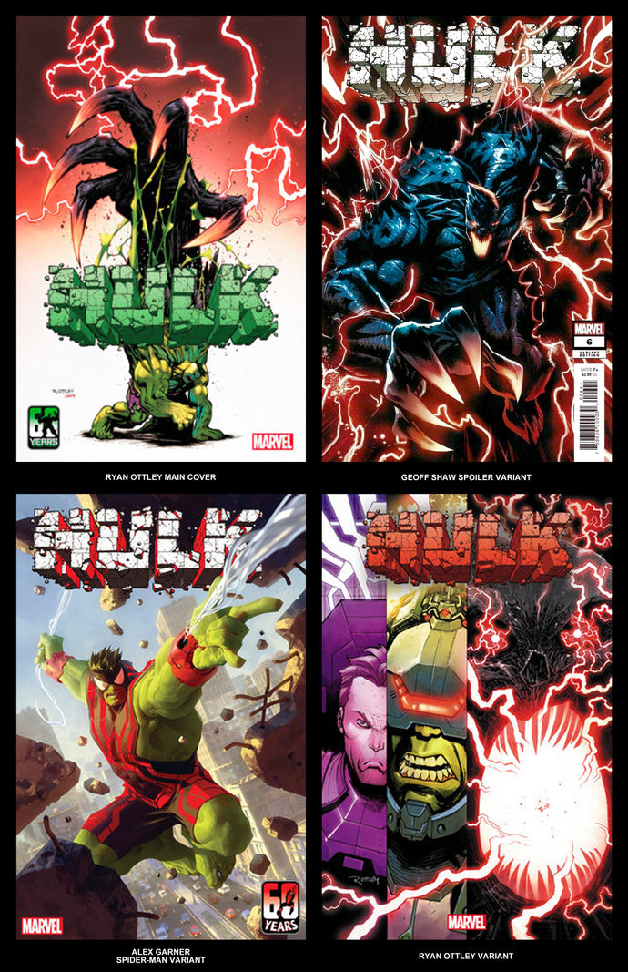 Hulk #6 Shaw, Ottley, Garner 4-Pack Bundle (2022)
