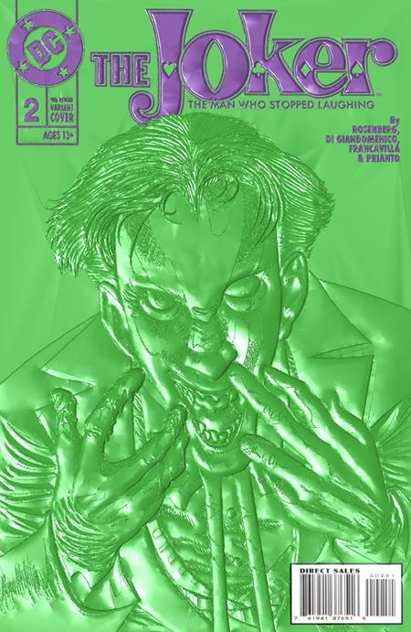 Joker: The Man Who Stopped Laughing #2 Kelley Jones 90's Foil Embossed Variant (2022)