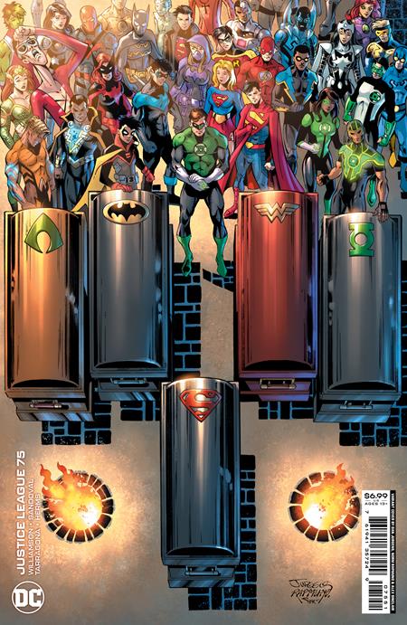 Justice League #75 Dan Jurgens and Norm Rapmund Card Stock Variant (2022)
