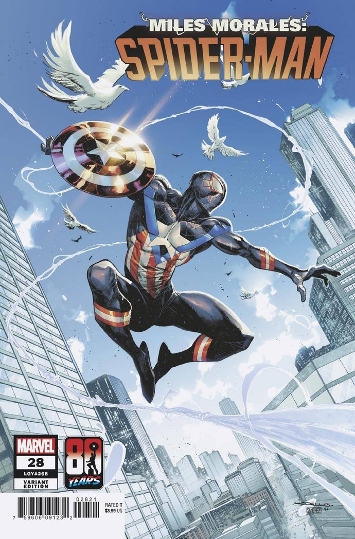 Miles Morales: Spider-Man #26 Iban Coello Captain America Variant (2021)