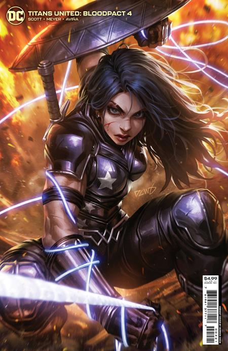 Titans United: Bloodpact #4 Derrick Chew Card Stock Variant (2022)