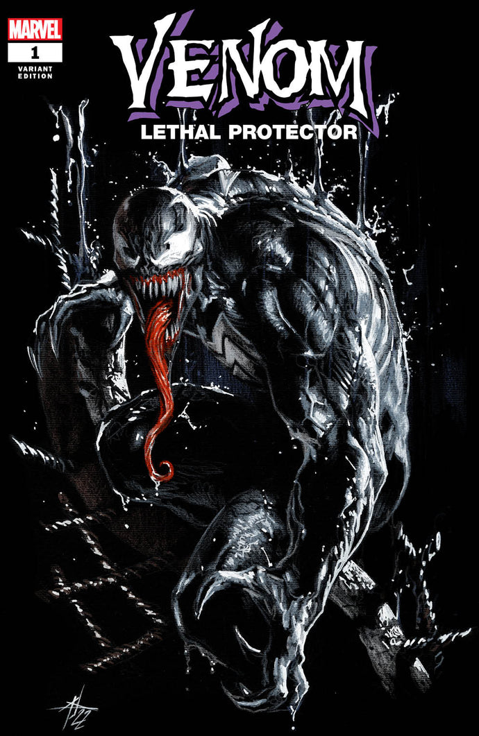 Venom: Lethal Protector II #1 by Gabriele Dell'Otto Devil Dog Exclusive Variant (2023)